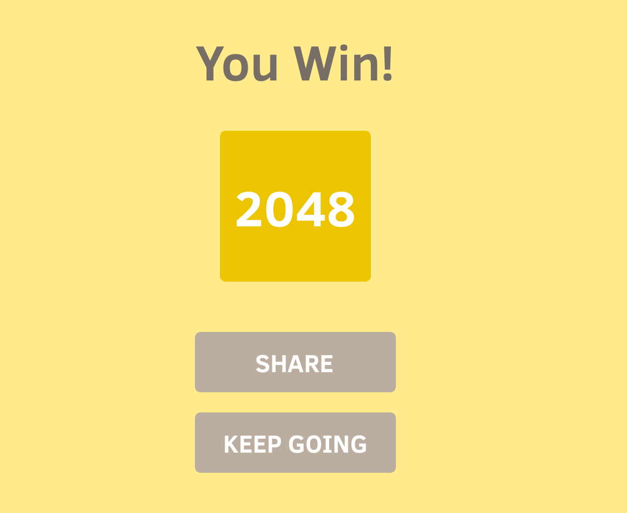 2048 Game